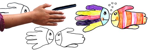 Cùng bé sáng tạo với 10 mẫu vẽ động vật theo hình bàn tay cực thú vị